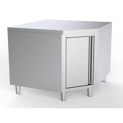 PLAN DE TRAVAIL ANGLE AVEC PORTE 1000/1000 POUR 600MM TABLES